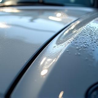 Processus de detailing extérieur sur carrosserie